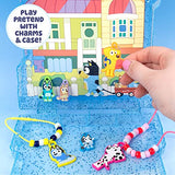 Horizon Group USA Bluey Friendship Jewelry, Create 4 Bluey Charm Bracelets & 2 Bluey Charm Necklaces, Includes 150 Beads & 6 Rubber Charms with Bluey Horizon Group USA
