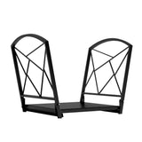 Fire Beauty Firewood Log Rack, Iron Wood Lumber Storage Holder for Fireplace, Heavy Duty Log Storage Bin for Firepit Stove Accessories Fire Beauty