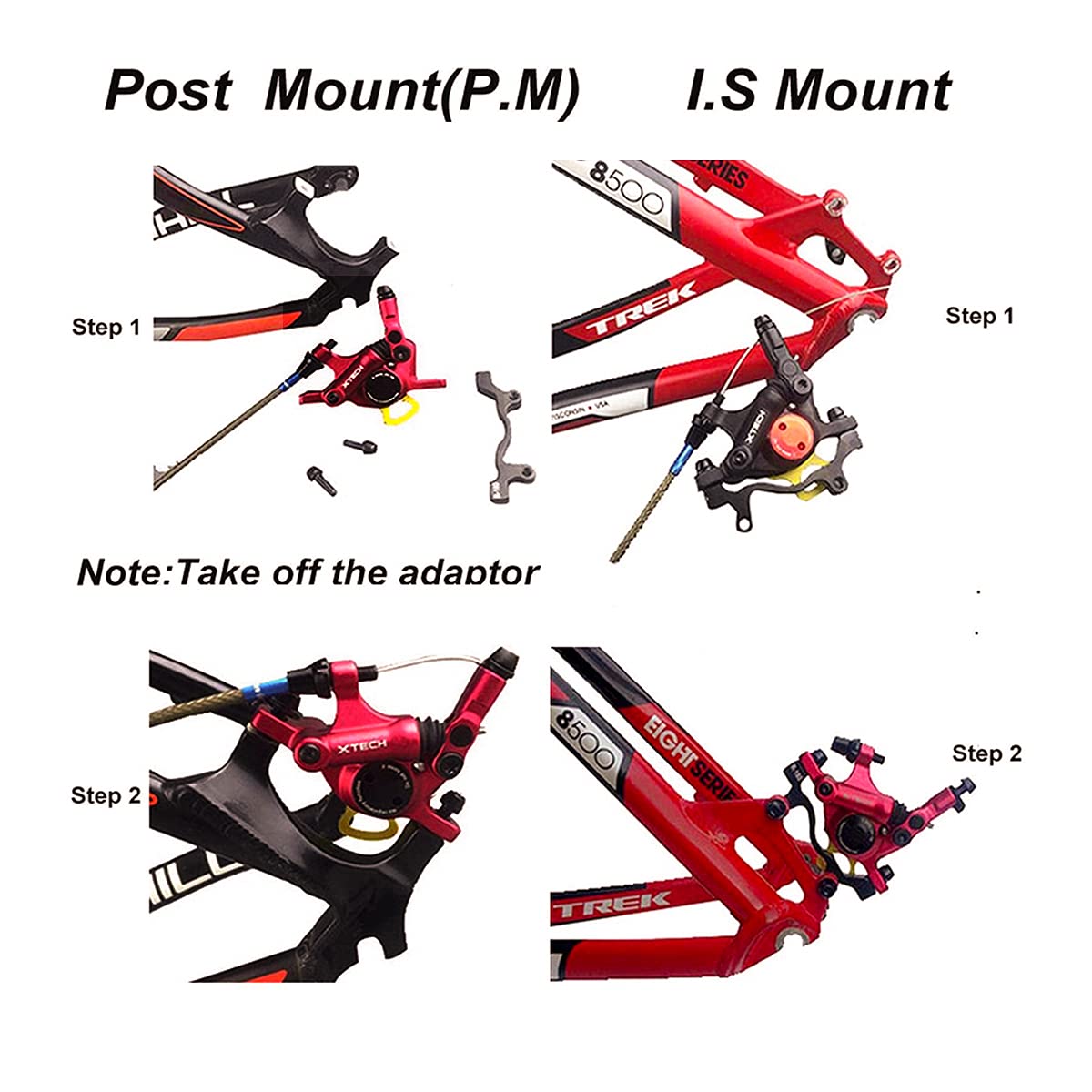 CNC MTB Hydraulic Disc Brake，Bike Disc Brake Front and Rear Line Pulling Hydraulic Disc Brake，Black. CNC