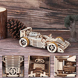 3D Wooden Puzzle T902 car - Wooden Puzzles for Adults - DIY Mechanical Model Building Kits, Wooden Craft Decoration Ornaments, Teen Educational STEM, ROEOLNIL