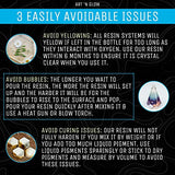 Art ‘N Glow Epoxy Resin for Clear Casting and Coating - 1 Gallon Kit - Perfect for Molds, Crafts, Tumblers, Jewelry, Wood - Food Safe, Non Yellowing, Art 'N Glow