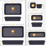 [60 PCS Upgraded] FLYVOLE Tool Box Organizer Tray, Toolbox Desk Drawer Organizer, Tool Box Tray, Toolbox Organization Storage for Rolling Tool Chest FLYVOLE