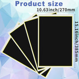4 Pieces Black Laser Engraving Marking Paper 39x27CM Engraving Color Paper Laser Marking Paper for Ceramics Glass Metal Laser Cutting and Engraving Obsummoy