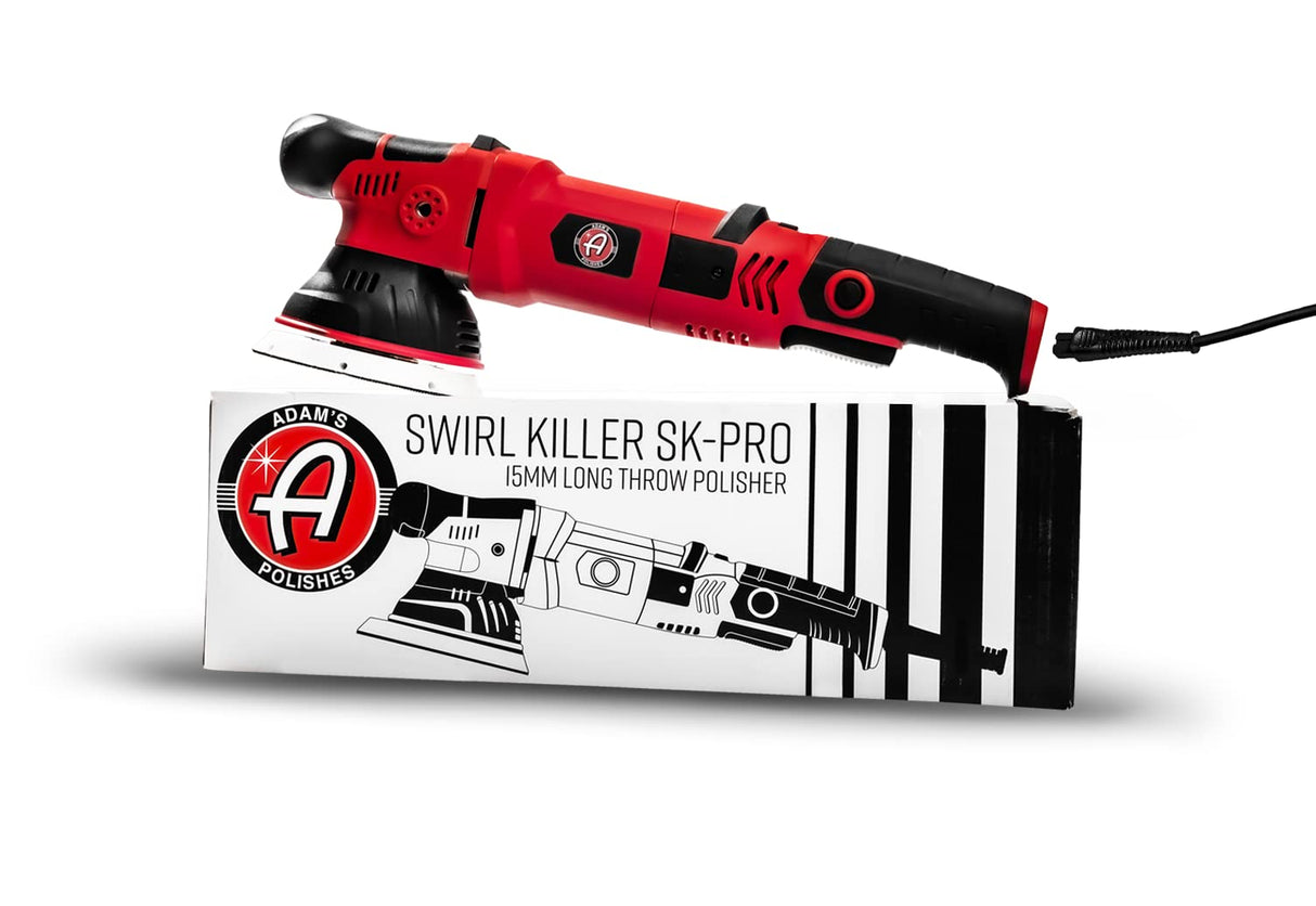 Adam's Polishes SK Pro 15mm Car Polisher - Professional Buffer Polisher For Car Detailing | Use W/Car Polish, Polishing Compound, or Car Scratch Adam's Polishes