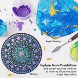 Shuttle Art 30 Colors Metallic Acrylic Paint, Artist Grade Metallic Paint in Bottles (60ml, 2oz), Rich Pigmented, High Viscosity, Non-Toxic for Shuttle Art