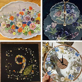 Buzidao Dried Pressed Flowers, 80Pcs Real Natural Pressed Flowers for Resin DIY Crafts Nail Art Candle Jewelry Making, Real Dried Pressed Flowers, Buzidao