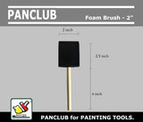PANCLUB Foam Paint Brush Set 2 inch, Sponge Brush Paint 20 Pack with Wood Handles,Great for Art, Varnishes, Acrylics, Stains, Crafts PANCLUB
