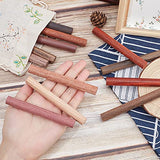 PH PandaHall 4 X 1/2 Inch Wood Dowel Rods, 12 Colors Wood Pen Blank Wooden Carving Blocks Wood Stick Pen Blank Cut Offs for Pen Turners Engraving PH PandaHall
