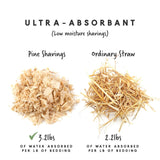 Manna Pro Fresh Flakes | Chicken Coop Bedding | Pine Shavings for Chicken Bedding | 4 Cubic Feet Manna Pro