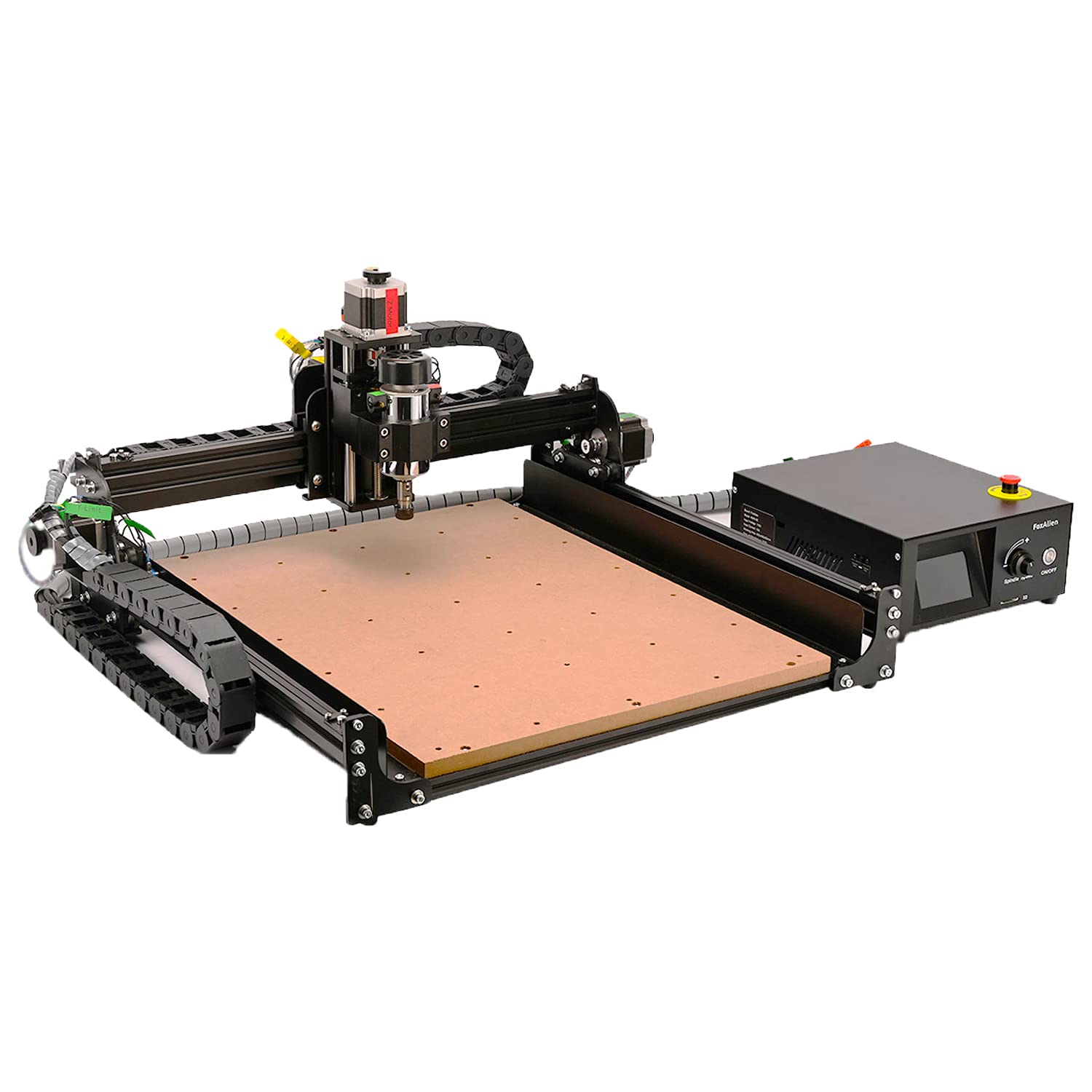 FoxAlien CNC Router Machine 4040-XE, 300W Spindle 3-Axis Engraving Milling Machine for Wood Metal Acrylic MDF Nylon Carving Cutting Arts and Crafts - WoodArtSupply