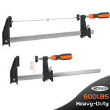 Woodworking Clamps,ACOSEA 4-Pack 12 Inch Bar Clamps Heavy Duty Adjustable and Release Quickly,Wood Clamps Throat Depth 2.5 Inch Clamps Force 600 Lbs ACOSEA