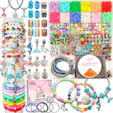 leitait Toys Bracelet Making Kit -3100pcs Beads for Charm Jewelry Making Kit Supplies DIY Arts Halloween and Christmas Party Favors Crafts for Kids leitait