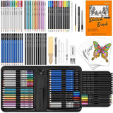 Art Supplies for Adults Kids, 81-Pack Pro Art Kit School Drawing Supplies Pencil Set, Sketch Book, Sketching Pencils Kits, Graphite Pencils, Charcoal Taotree