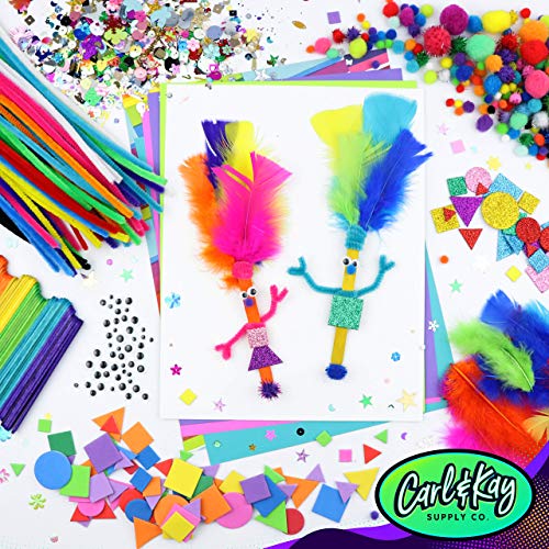 Arts and Crafts Supplies Kit for Kids - Boys and Girls Age 4 5 6 7 8 Years Old - Toddler Art Set Activity Materials - Great for Preschool and Carl & Kay Supply Co.