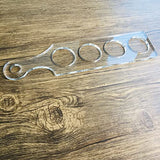 Clear Acrylic Flight Paddle Template, Woodworking Router Template, Modern Beer Flight Template Phocaea