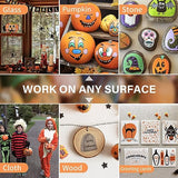 LANRENWENG Acrylic Paint Marker Pens 60 Color Painting Markers for Christmas Rock Painting with Canvas Bag, Stone, Ceramic, Glass, Wood, Fabric, LANRENWENG