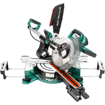 Grizzly PRO T31634-10" Double-Bevel Sliding Compound Miter Saw - WoodArtSupply