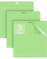 Gwybkq Cutting Mat for Cricut (12x12 Inch,3 Mats) Explore Air 2/Maker/Maker 3 Adhesive Sticky Standard Green Grip Cutting Mats Replacement Gwybkq