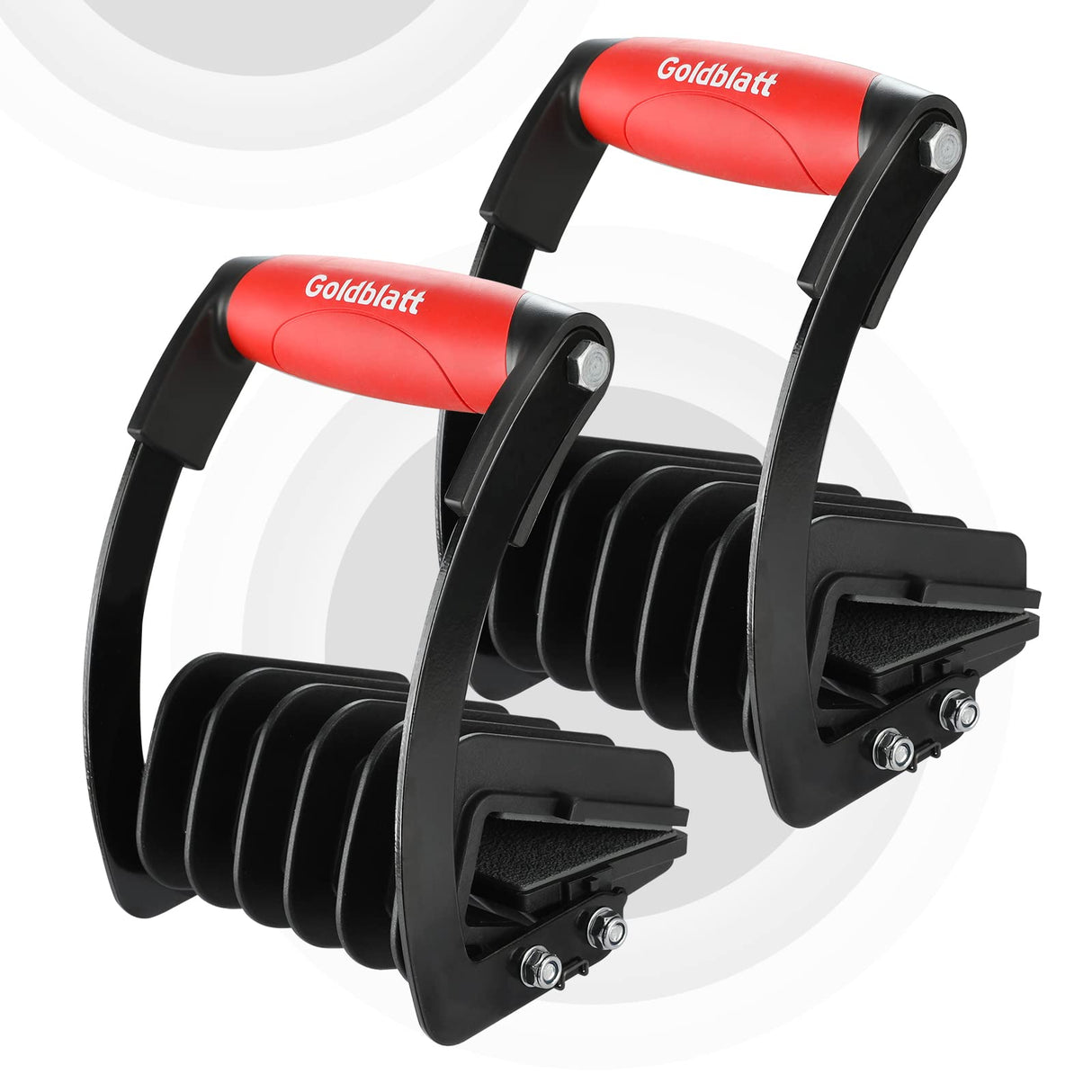 Goldblatt 2 Pack Panel Carrier, Plywood Lifting, Drywall Carrying Tool for Wood, Synthetic Cement Board - Clamping Thickness up to 3/4 inch Goldblatt