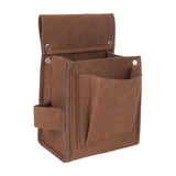 ＫＬＫＣＭＳ Construction Tool Belt Belt Tool Bag Durable Heavy Duty Nail Tool Pouch Bag for Construction Carpenter without Belt Handyman, Brown 13x19x8cm ＫＬＫＣＭＳ