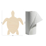 Turtle Wood Cutout 10 x 12 inches, Pack of 2 Wood Crafts Unfinished Sea Animal Cutout, Wooden Shapes for Crafts/Decor, by Woodpeckers Woodpeckers