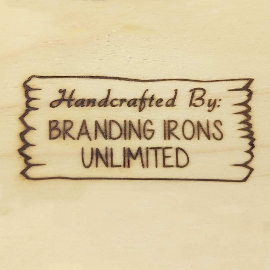 Customisable Wood Plank Branding Iron with Personalised Text - Made in USA Infinity Stamps