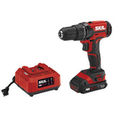 SKIL 20V 1/2 Inch Cordless Drill Driver Includes 2.0Ah PWR CORE 20 Lithium Battery and Charger - DL527502 Skil