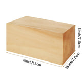 FVIEXE 3PCS Basswood Carving Blocks, 6x3x3 Inch Whittling Bass Wood Blocks for Wood Carving Unfinished Wood Blocks for Crafts Wood Carving Wood Set FVIEXE