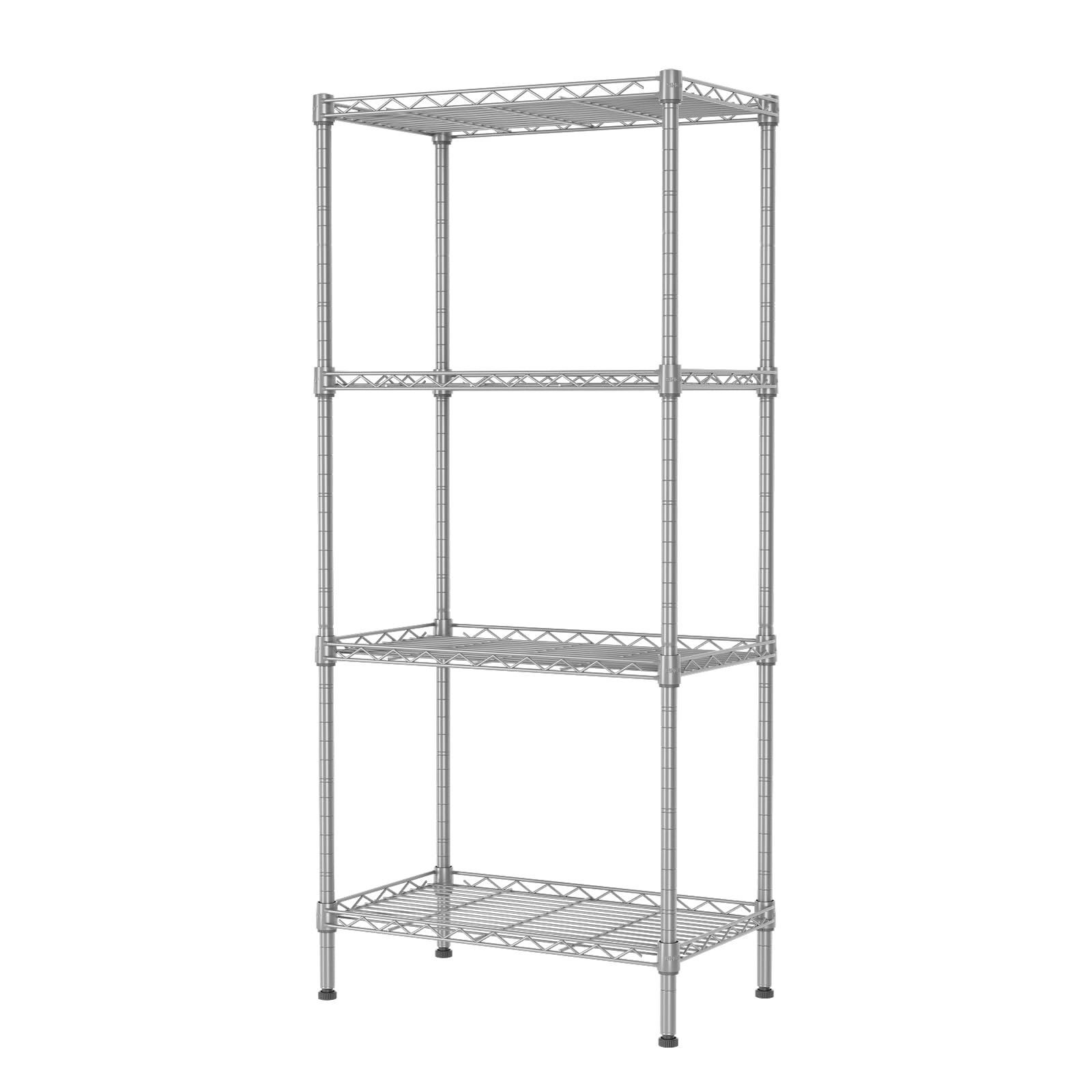 SINGAYE 4 Tier Shelf Adjustable Storage Shelf Wire Shelving,350LBS Load Capacity,Metal Storage Rack for Kitchen Office Home Storage Pantry - WoodArtSupply