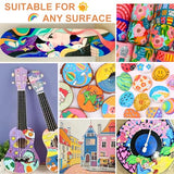 EscriWise 48 Colors Dual Tip Acrylic Paint Pens Set-Permanent Acrylic Paint Markers with Brush and Fine Tip, Water Based Art Paint Pens for Rock EscriWise