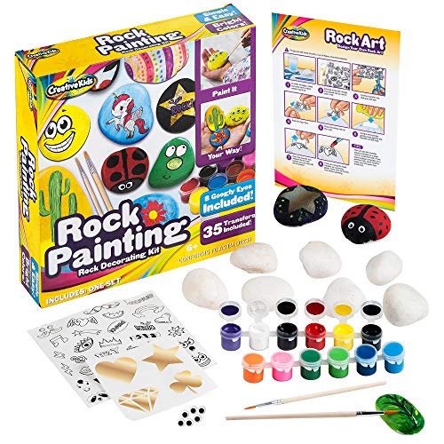 Rock Painting Kit - Craft Kit for Kids 6+ - WoodArtSupply