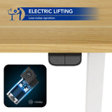 SANODESK Electric Standing Desk 48 x 24 Inches, Height Adjustable Stand Up Desk w/2-Button Controller, Ergonomic Computer Desk for Home Office, White SANODESK