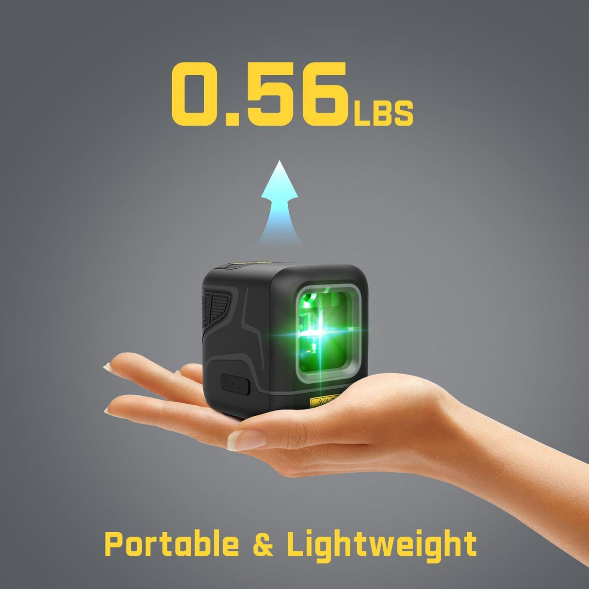 Fanttik D2 Laser Level, DIY Self Leveling Laser Level, 10 hours' lasting, Battery Rechargeable, TYPE-C, Green Cross Line Horizontal and Vertical, Fanttik