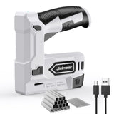 Bielmeier Electric Staple Gun, 2 in 1 Lithium-ion Electric Stapler, 4V Cordless Brad Nailer Kit with Staples Nails, USB Charger, Power Tacker for populo