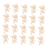 SEWACC 40 Pcs Unfinished Wood Monkey Cutout Shapes Wood Cutouts for DIY Crafts Wood Letters Crafts Dining Table Decor Desk Topper Unfinished Wooden SEWACC