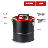 Vacmaster VOC508S 1102 5 Gallon Stainless Steel Wet Dry Shop Vacuum and 3 Gallon Ash Tank Combo Vacmaster