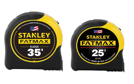 Stanley 33-735-25 35ft. and 25ft. Fatmax Tape Measure Combo Pack, Yellow Stanley