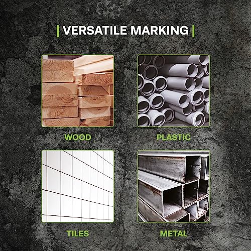 Tracer Deep Pencil Marker - Replacement Lead (6 Pack) - Site Holsters - All In One Marking Kit - Built For Construction SD Fire Alarms TRACER