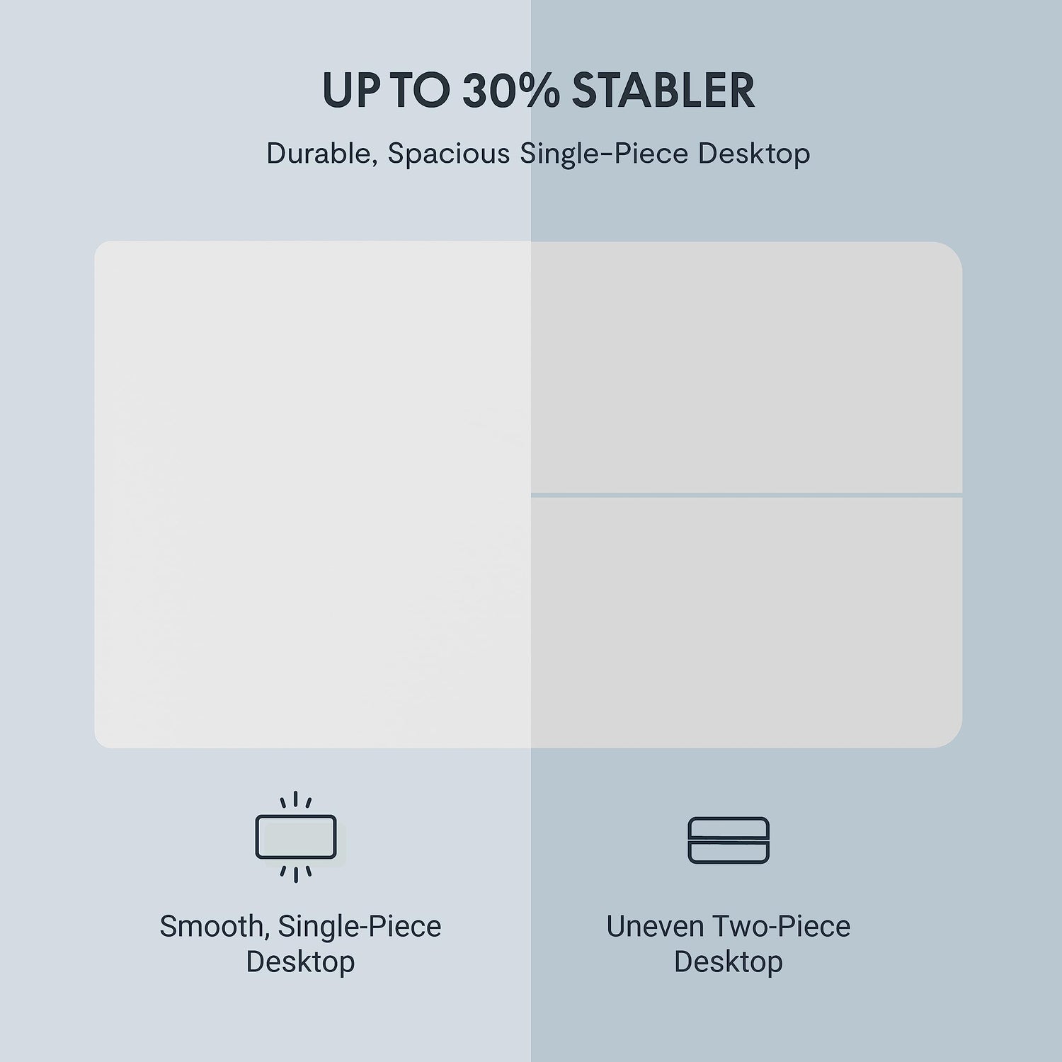 FLEXISPOT Electric Standing Desk Whole Piece 48 x 30 Inch Desktop Adjustable Height Desk Home Office Computer Workstation Sit Stand up Desk (White FLEXISPOT