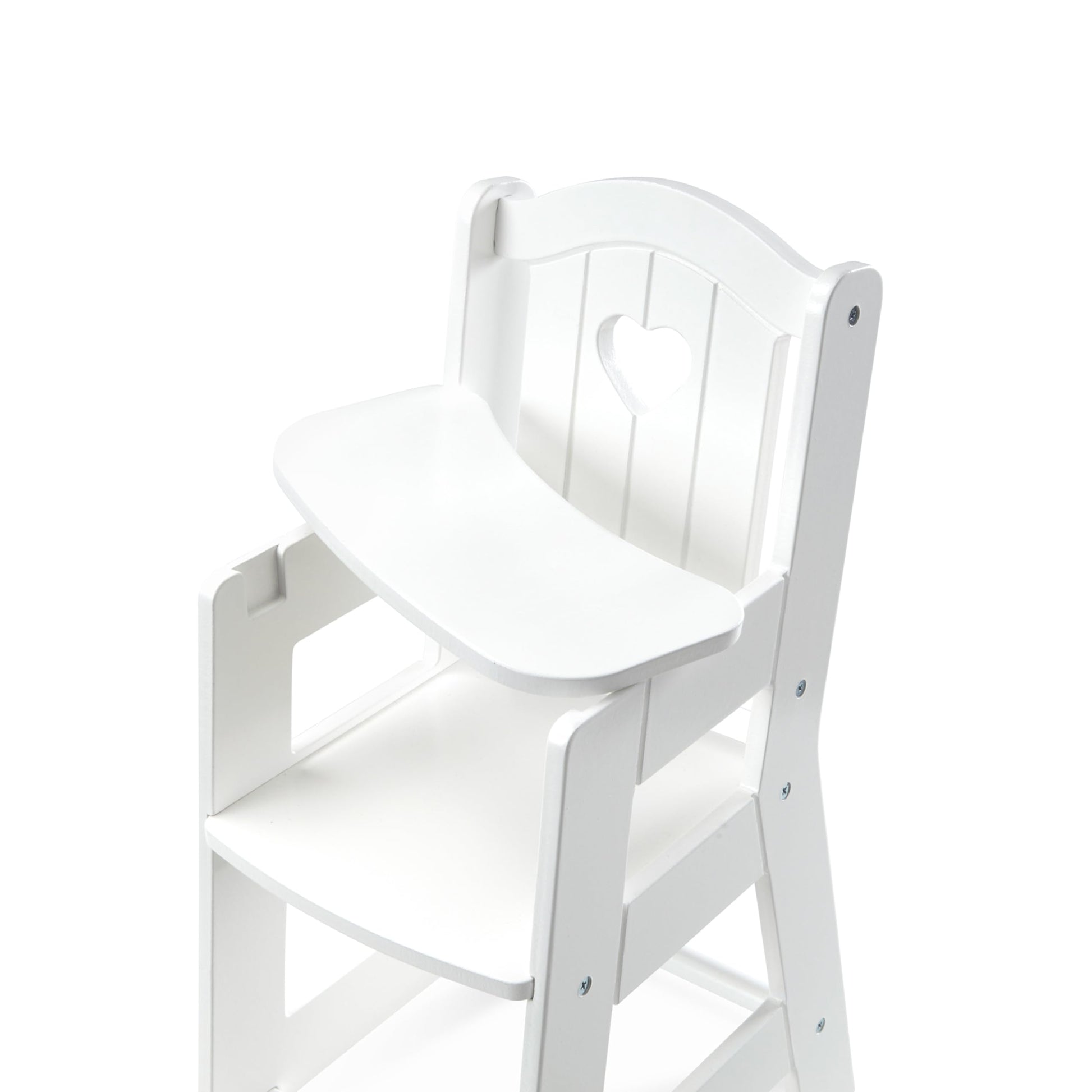 Melissa & Doug Play High Chair - Pretend Play High Chair Baby Doll Accessories,White - WoodArtSupply