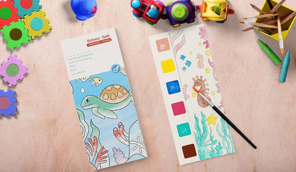 Pocket Watercolor Painting Book,Watercolor Painting,Travel Art Kit,Pocket Watercolor Painting Book for Kids,Watercolor Painting Book,Paintings