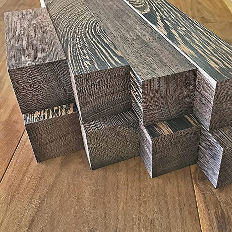 Wenge Wood Turning Blanks 6pcs - 2" x 2" x 18" Cherokee Wood Products