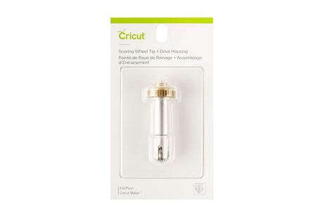 Cricut Scoring Wheel Tip + QuickSwap Drive Housing, Patented Wheel Design, Up To 10X More Pressure, Crisp Creases on Basic Materials, For DIY Crafts, Cricut