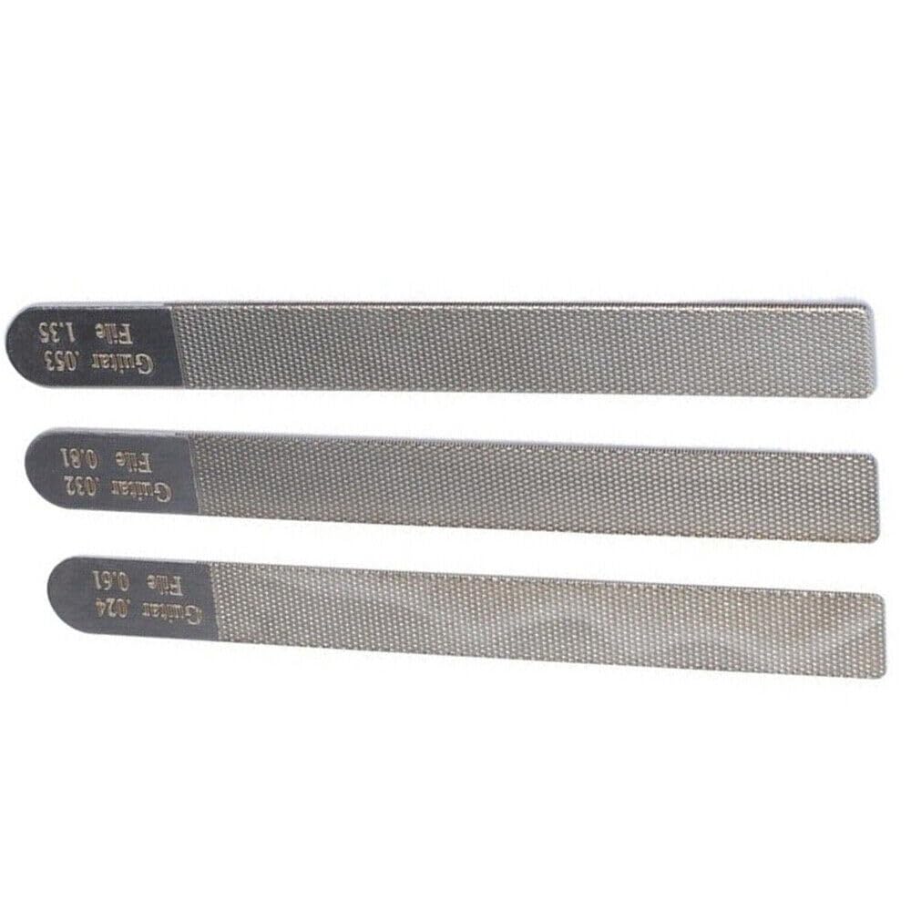 3pcs Guitar Nut Files Fret Crowning Slot Filing Luthier Repairing Tool Kit - WoodArtSupply