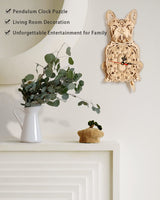 Mechanical Bulldog Clock Model - 3D Wooden Puzzle Kit for Adults and Kids Jigtoy