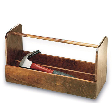 Wood Tool Box, Unfinished, Unassembled S&S Worldwide