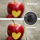 Arducam 4K 8MP IMX219 Autofocus USB Camera Module with Metal Case, 1080P Mini UVC USB2.0 Video Webcam with Microphone, 3.3ft/1m Cable for Computer, Arducam