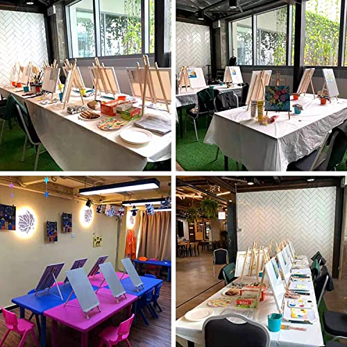 MEEDEN 12 Pack 16 Inch Tabletop Easels, Beech Wood Display Easel, Easel Stand for Painting,Tripod, Painting Party Easel, Kids Student Desktop Easel MEEDEN