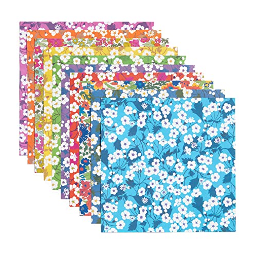 Galison Liberty Classic Floral – Origami Flower Kit Featuring Classic Japanese Design Inspired Mitsi Prints with 75 Sheets and Instructions for Galison