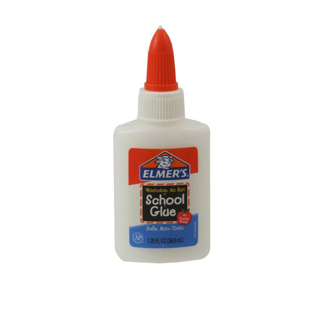 Elmer's Washable No-Run School Glue, 1.25 oz Bottle (E301) 3 Pack Elmer's